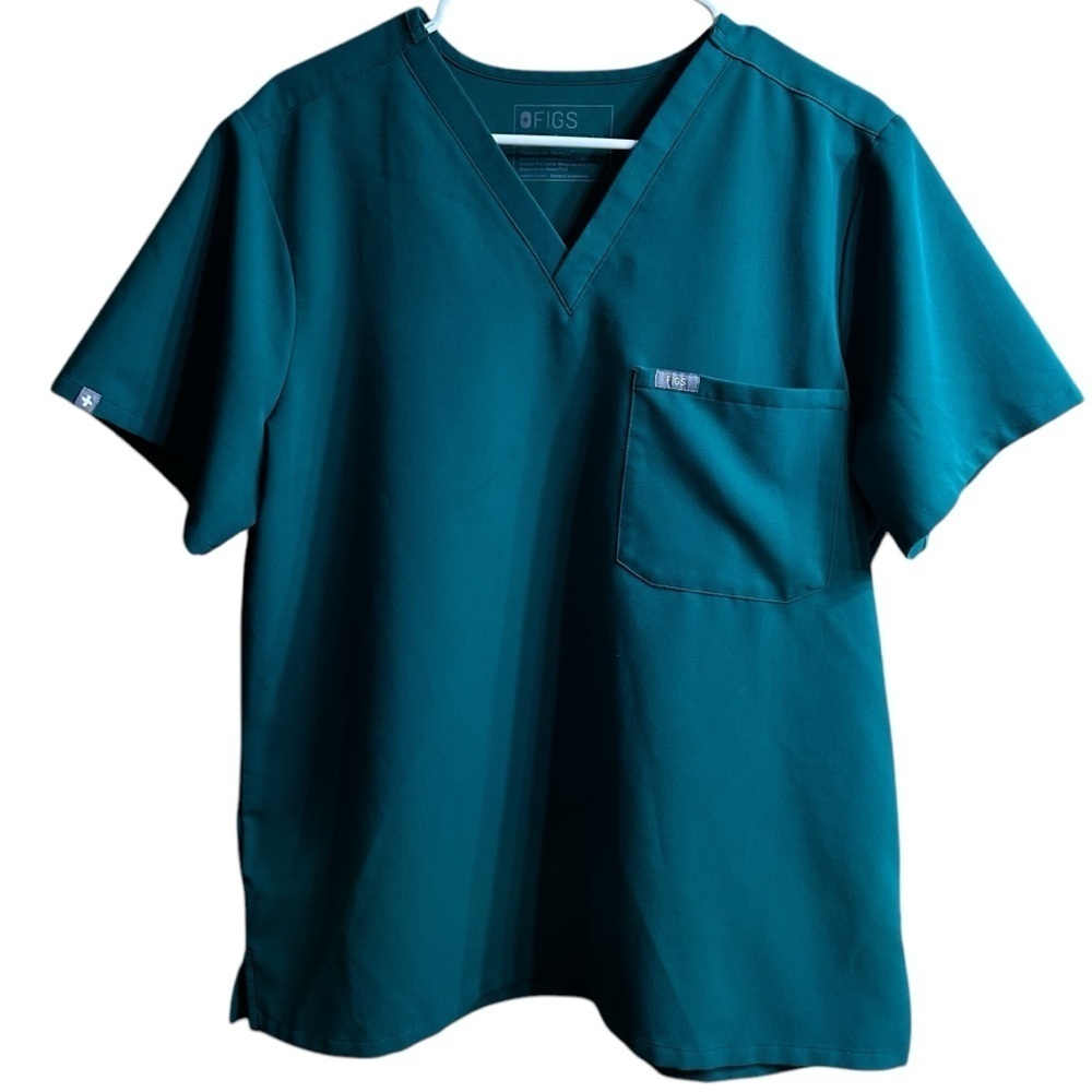 Figs Green Catarina One Pocket Scrub Top Size XL